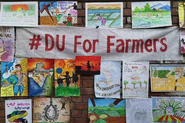 Students from the city’s colleges—under the group DU (Delhi University) for Farmers—plan to participate in the Delhi march. Photo courtesy: Evita Rodrigues