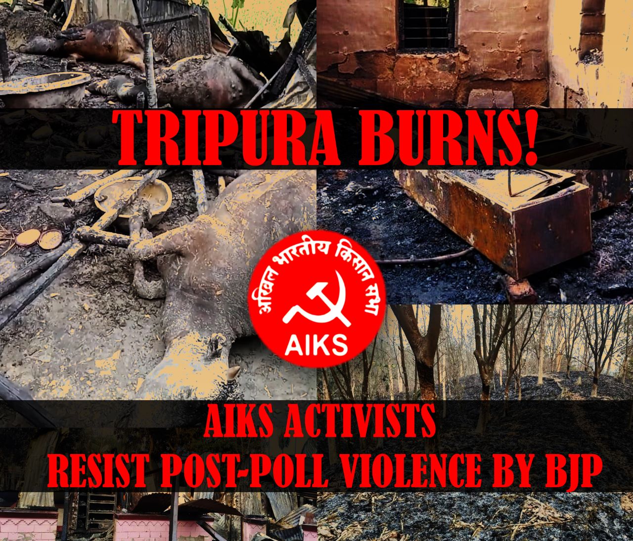 BJP Workers Unleash Brutal Attack On The People Of Tripura