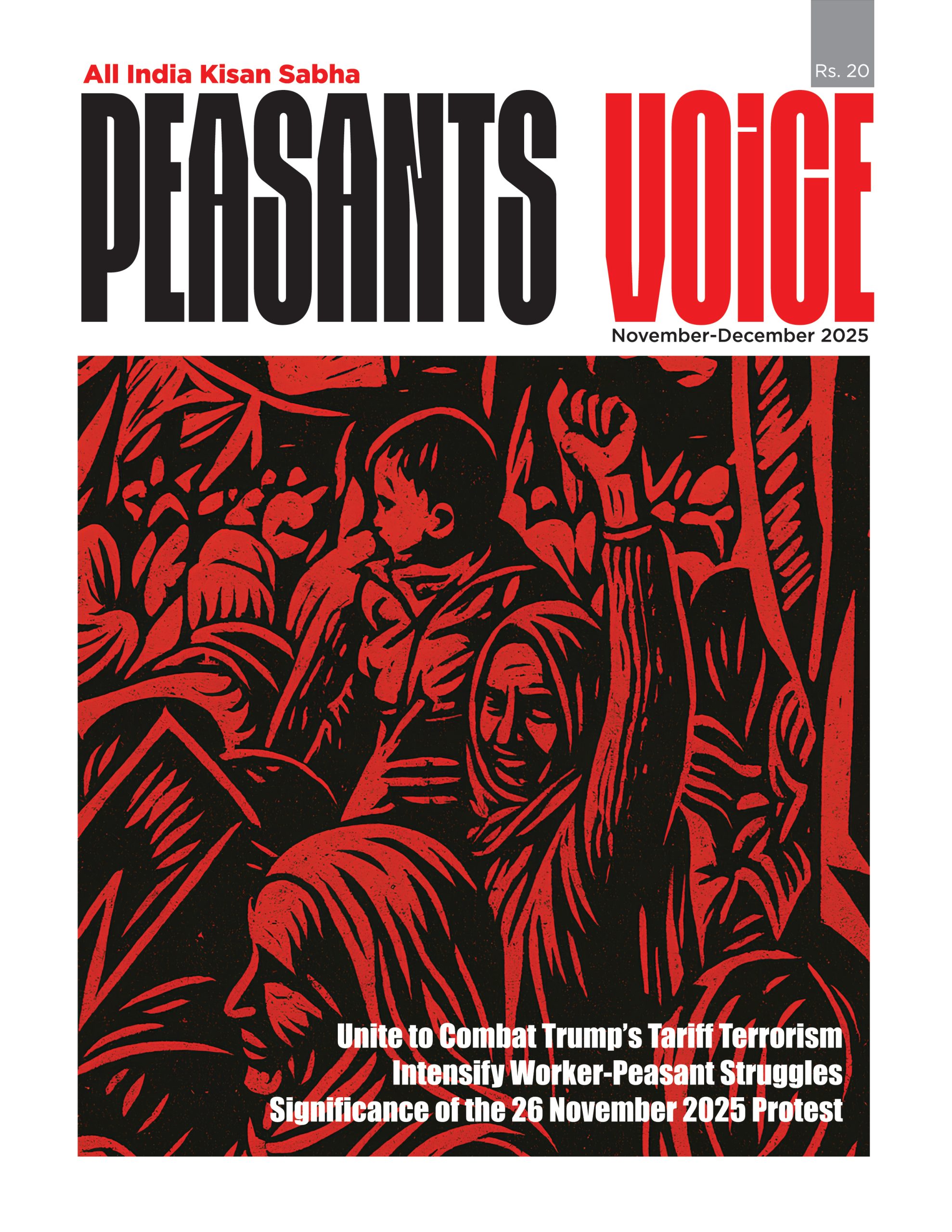 Peasants’ Voice Nov Dec 2025 Cover